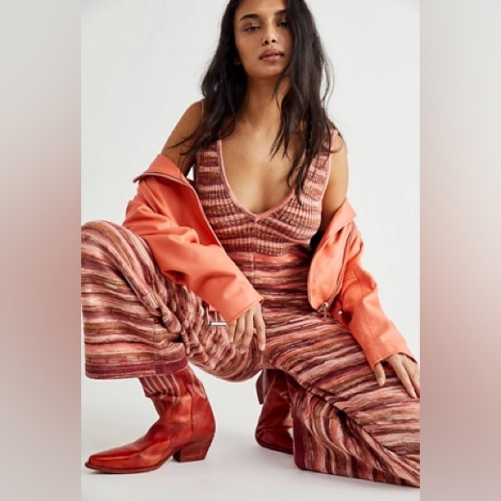 Free People Multicolor Striped Jumpsuit